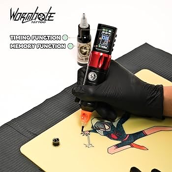 ワームホール タトゥーキット ワイヤレス タトゥーガンキット Amazon.com: Wormhole Tattoo Kit Tattoo Gun Kit Tattoo